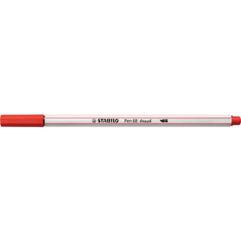Pennarello Stabilo Pen 68 brush - punta a pennello - M 1 mm carminio 568/48